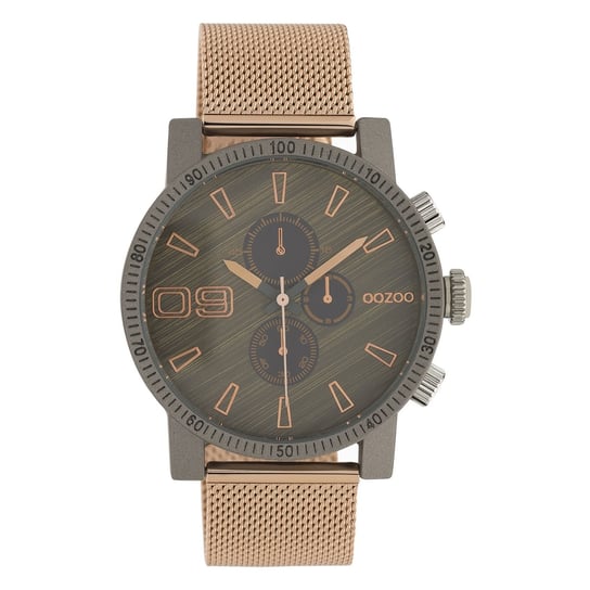 Oozoo Unisex Zegarek na rękę Timepieces Analog Metal różowe złoto UOC10685 Oozoo