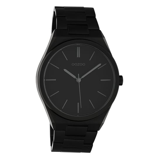 Oozoo unisex zegarek na rękę Timepieces analogowy metal czarny UOC10524 Oozoo