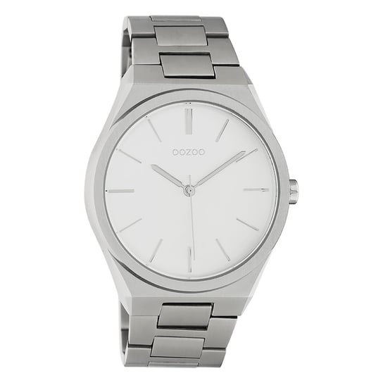 Oozoo Unisex zegarek na rękę Timepieces analogowy metalowy srebrny UOC10520 Oozoo