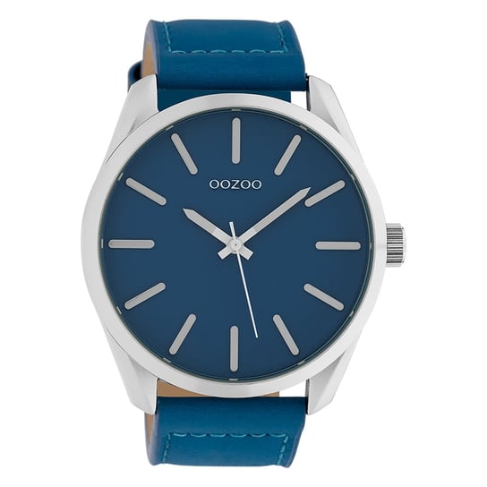 Oozoo Unisex Zegarek na rękę Timepieces Analogowy Skóra niebieski UOC10321 Oozoo