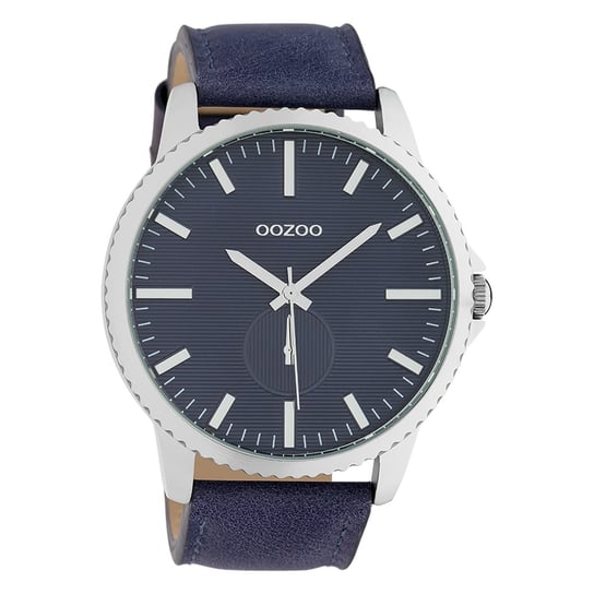 Oozoo Unisex Zegarek na rękę Timepieces Analogowy Skóra niebieski UOC10332 Oozoo