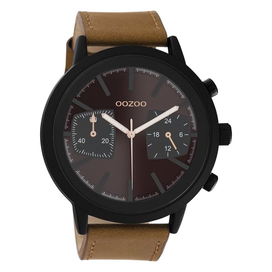 Oozoo zegarek brązowy skóra C10806 Timepieces męski analogowy zegarek kwarcowy UOC10806 Oozoo
