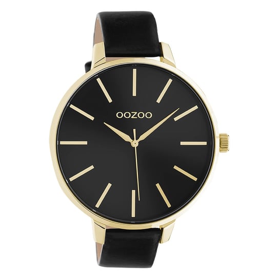 Oozoo zegarek damski Timepieces Analog skóra czarny UOC10844 Oozoo