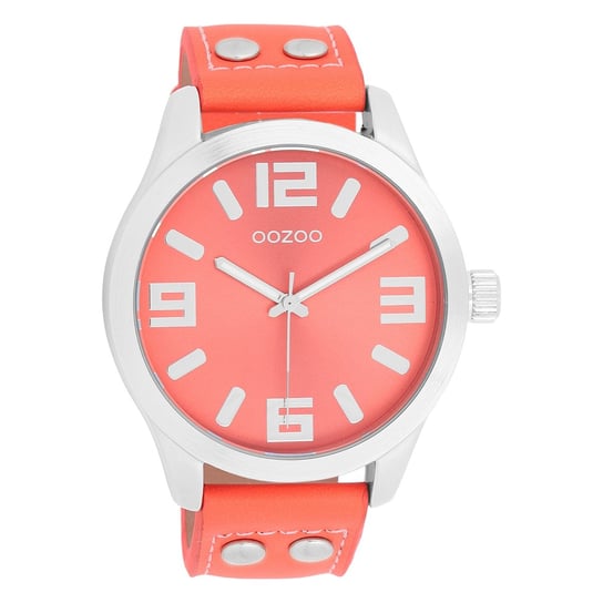 Oozoo zegarek damski Timepieces Analog skóra pomarańczowy czerwony UOC1073A Oozoo