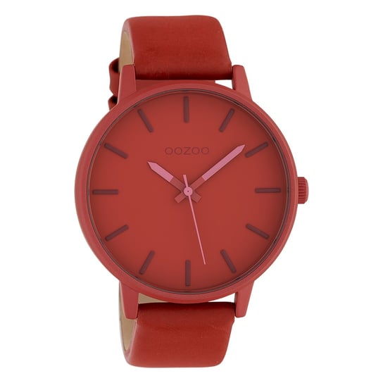 Oozoo zegarek damski Timepieces analogowy skóra czerwony UOC10381 Oozoo