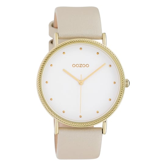 Oozoo zegarek na rękę jasnobrązowa skóra C10416 Timepieces damski analogowy zegarek kwarcowy UOC10416 Oozoo