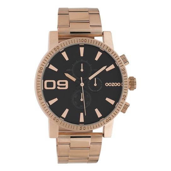Oozoo Zegarek na rękę różowe złoto stal szlachetna C10708 Timepieces męski zegarek analogowo-kwarcowy UOC10708 Oozoo