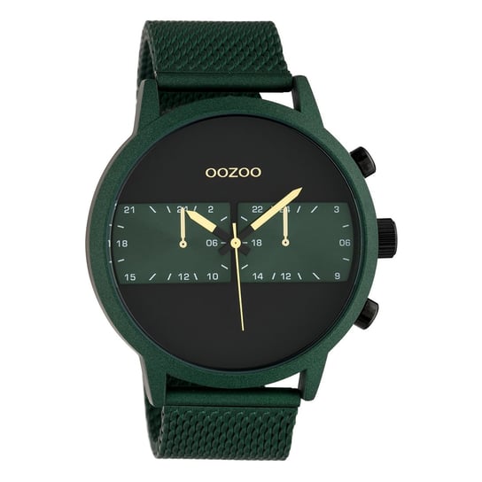 Oozoo Zegarek na rękę zielony stal nierdzewna C10512 Timepieces męski analogowy UOC10512 Oozoo