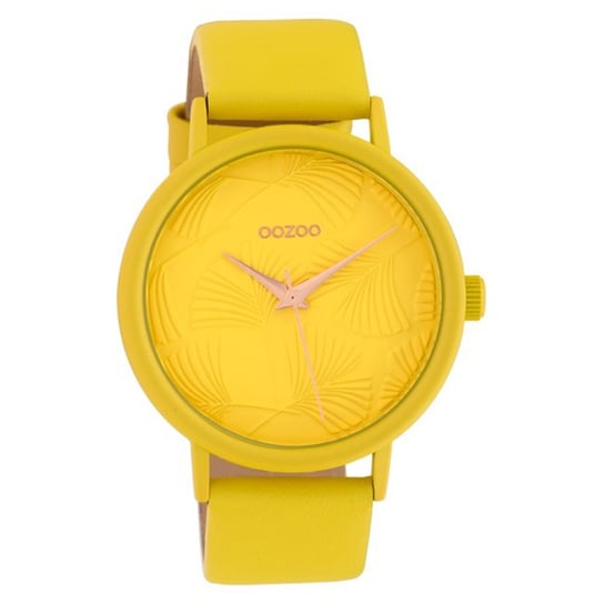 Oozoo zegarek na rękę żółta skóra C10395 Timepieces damski zegarek analogowy kwarcowy UOC10395 Oozoo