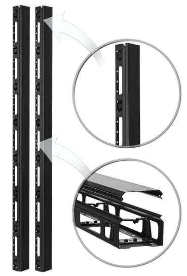 OP42/B - pionowy organizer kabli 42U Inna marka