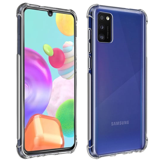 Opakowanie ochronne do Samsunga Galaxy A41 Elastyczne etui i folia ze szkła hartowanego 9H Avizar