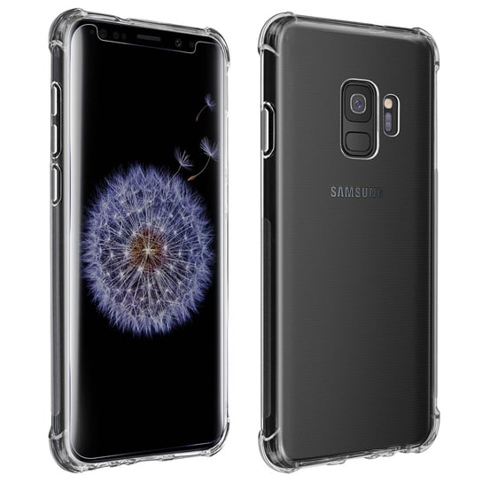 Opakowanie ochronne do Samsunga Galaxy S9 Elastyczne etui i folia ze szkła hartowanego 9H Avizar