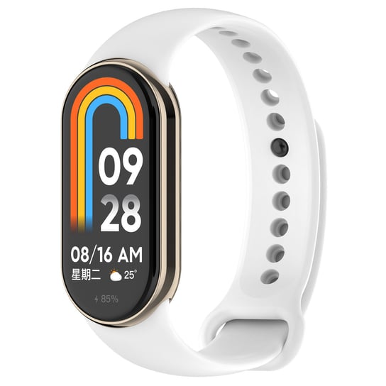 Opaska bransoleta pasek silikonowy Vanfone do Xiaomi Mi Smart Band 8/9, biały Vanfone