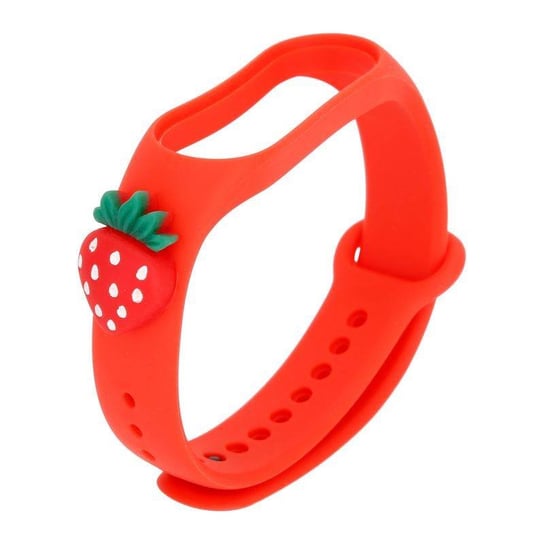 Opaska dziecięca Smart Band M5/M6/M7 RED STRAWBERRY / CZERWONA TRUSKAWKA OEM