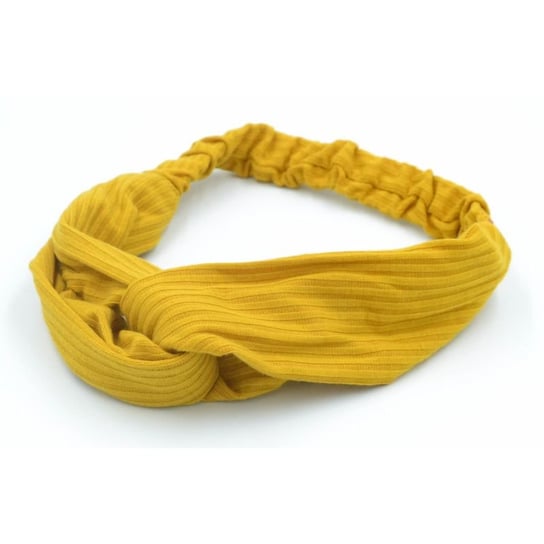 Opaska gumka do włosów węzeł boho żółta Inna marka