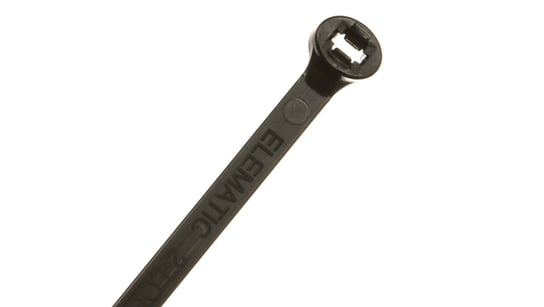 Opaska kablowa 200x4,5 czarna UV 2-LOCK zęby stalowe BMTN2048 /100szt./ EM GROUP