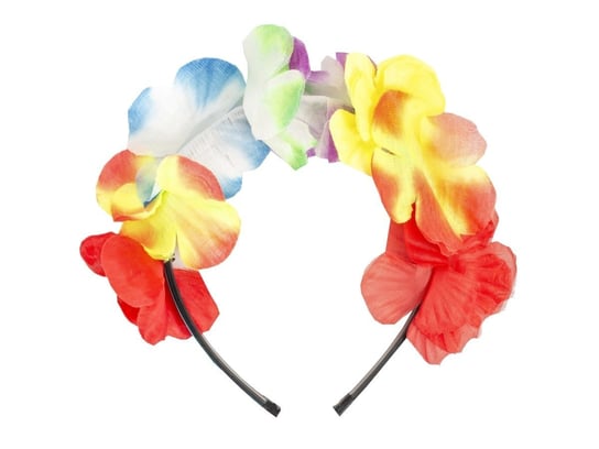 Opaska na głowę - hawajska - kolorowe kwiaty - 1 szt. KRASZEK
