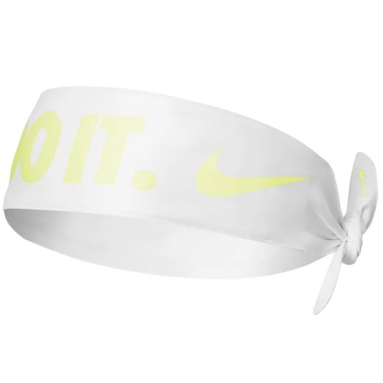 Opaska na głowę Nike Dri-Fit Tie biało-żółta N1003463132OS Nike