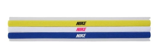 Opaska na głowę Nike Elastic Headbands 2.0 3PK opti yellow/white/hyper royal Nike