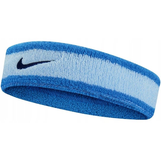 Opaska na głowę Nike Swoosh Frotte niebieska N0001544425OS Nike
