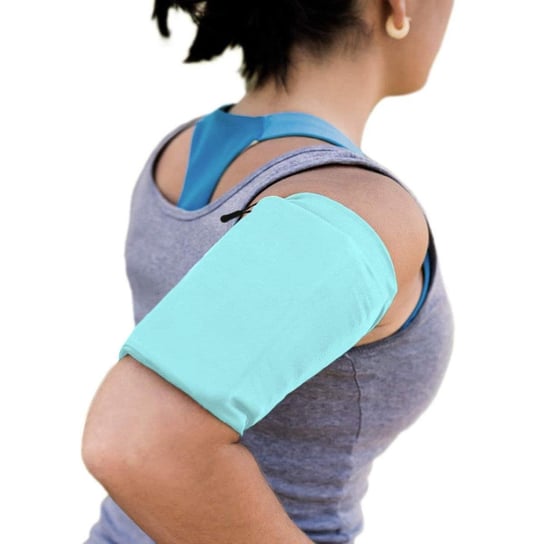 Opaska na ramię do biegania ćwiczeń fitness armband M niebieska Inna marka