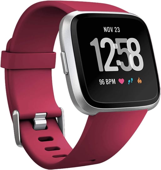 Opaska / Pasek Braders do Fitbit Versa / Versa 2 / Versa Lite bordowy / red wine Braders