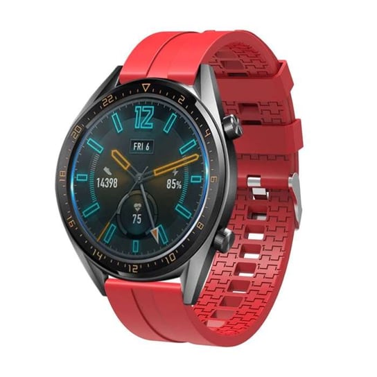 Opaska Pasek Bransoleta Lineband Wersja "2" Samsung Watch 46Mm 3 45Mm Gear S3 Huawei Watch Gt Gt2 2E Pro Gt3 Amazfit Gtr 2 2E Garmin Venu 2 Vivoavtive 4 Czerwona Bestphone