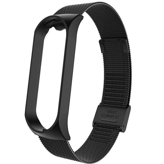 Opaska Pasek Bransoleta Milanese Z Zapięciem Band Xiaomi Mi Band 7 Czarny Bestphone