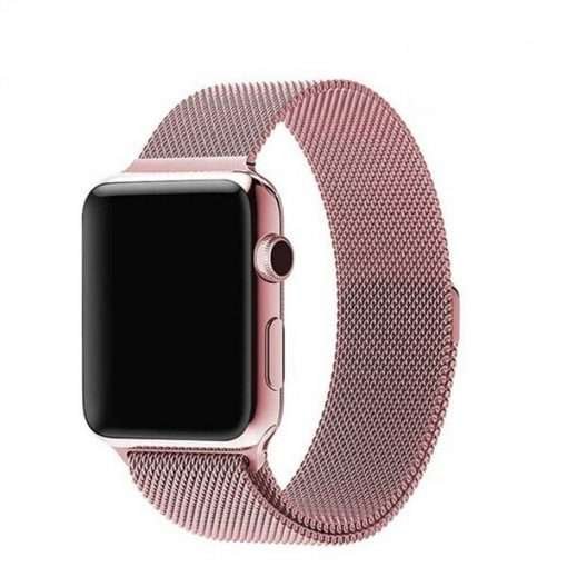 Opaska Pasek Bransoleta Milaneseband Apple Watch 1/2/3/4/5/6/7/8/Ultra/Se 42/44/45/49Mm Różowa Bestphone