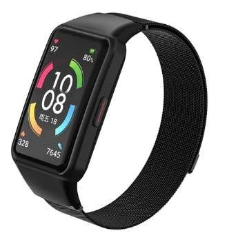 Opaska Pasek Bransoleta Milaneseband Huawei Honor Band 6 Czarna Bestphone