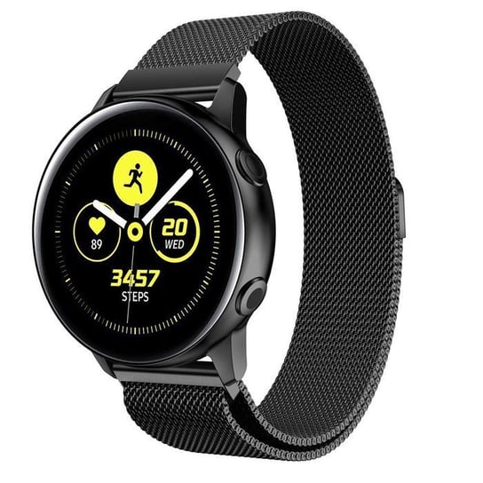 Opaska Pasek Bransoleta Milaneseband Samsung Watch 42Mm 3 41Mm 4 40/44Mm Active Huawei Watch Gt 2 / 3 42Mm Amazfit Gts 1 2  2E Mini Garmin Venu / Sq Black Bestphone