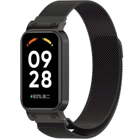 opaska pasek bransoleta MILANESEBAND XIAOMI Redmi SMART BAND 2 / Mi Band 8 Active czarna Bestphone