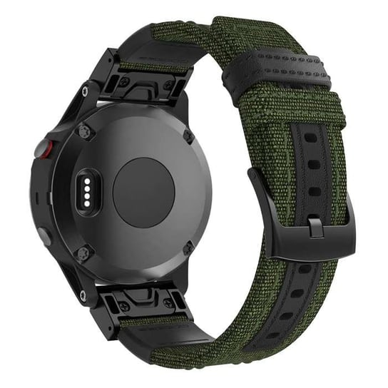 Opaska Pasek Bransoleta Nylon Garmin Fenix 3/5X/3Hr/5X Plus/6X/6X Pro/7X Army Green Bestphone