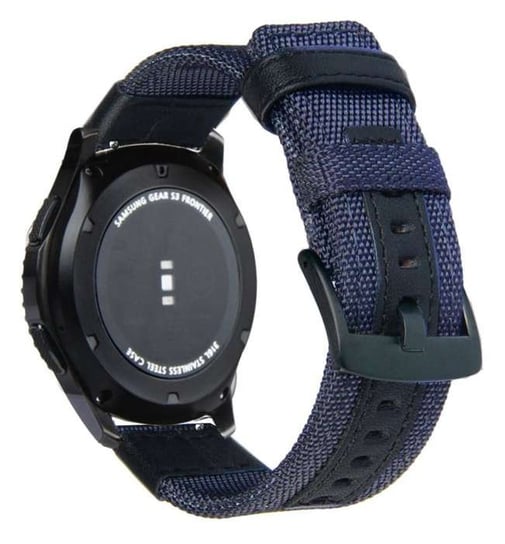 Opaska Pasek Bransoleta Nylon Samsung Watch 42Mm 3 41Mm 4 40/44Mm Active Huawei Watch Gt 2 / 3 42Mm Amazfit Gts 1 2  2E Mini Garmin Venu / Sq Granatowa Bestphone