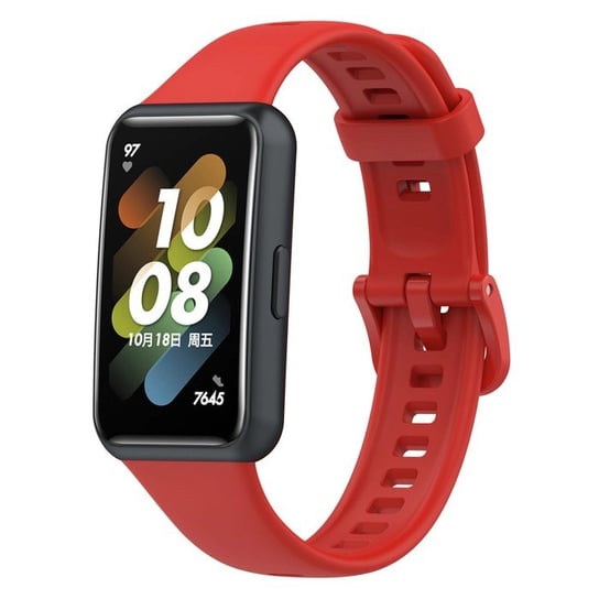 Opaska Pasek Bransoleta Smoothband Huawei Band 7 Czerwona Bestphone