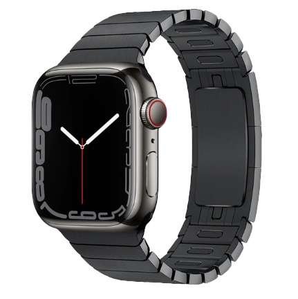 Opaska Pasek Bransoleta Steelband "2" Apple Watch 1/2/3/4/5/6/7/8/Ultra/Se 42/44/45/49mm Black Bestphone