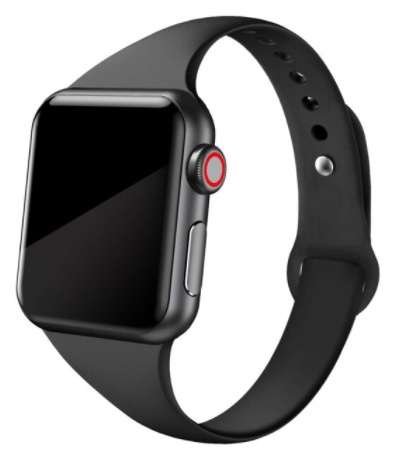 Opaska Pasek Bransoleta Wąska Apple Watch 1/2/3/4/5/6/7/8/Se 38/40/41Mm Czarna Bestphone