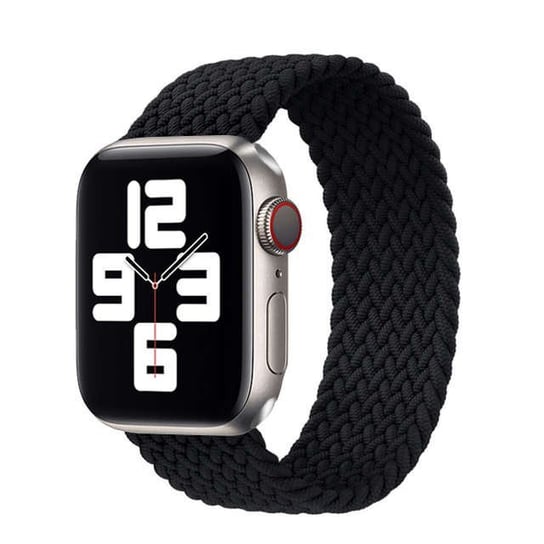 Opaska Pasek Bransoletka Solo Nylon Apple Watch 1/2/3/4/5/6/7/8/Ultra/Se 42/44/45/49Mm Black Rozmiar L Bestphone