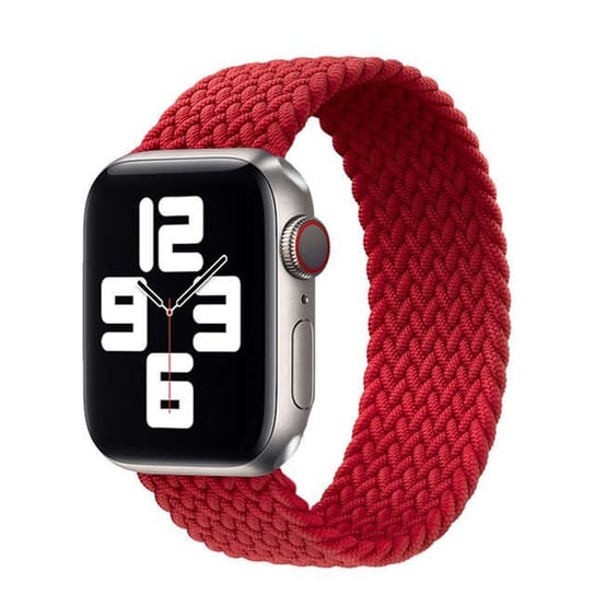 Opaska Pasek Bransoletka Solo Nylon Apple Watch 1/2/3/4/5/6/7/8/Ultra/Se 42/44/45/49Mm Red Rozmiar L Bestphone
