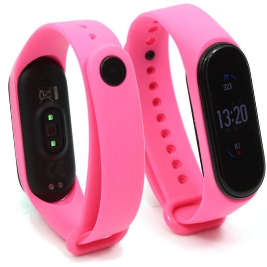 Opaska / Pasek Do Smartbanda Xiaomi Mi Band 3 Xmsh05Hm / 4 Xmsh07Hm Silikonowa Różowa GSM-HURT