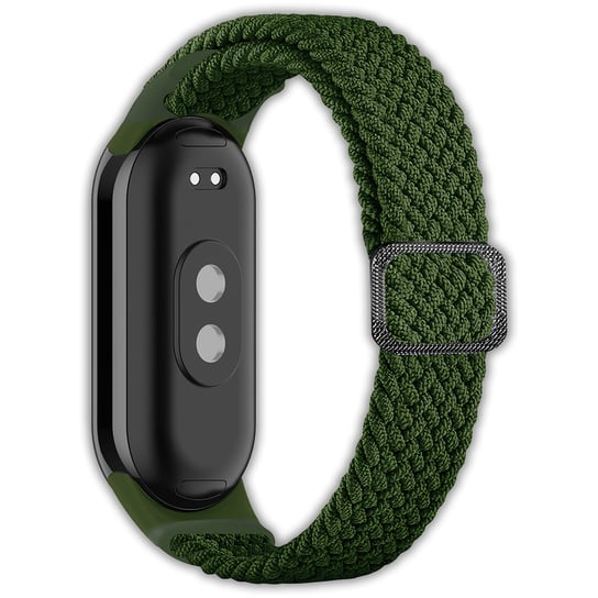 Opaska pasek elastyczny z klamrą Vanfone do Xiaomi Mi Smart Band 8/9, khaki Vanfone