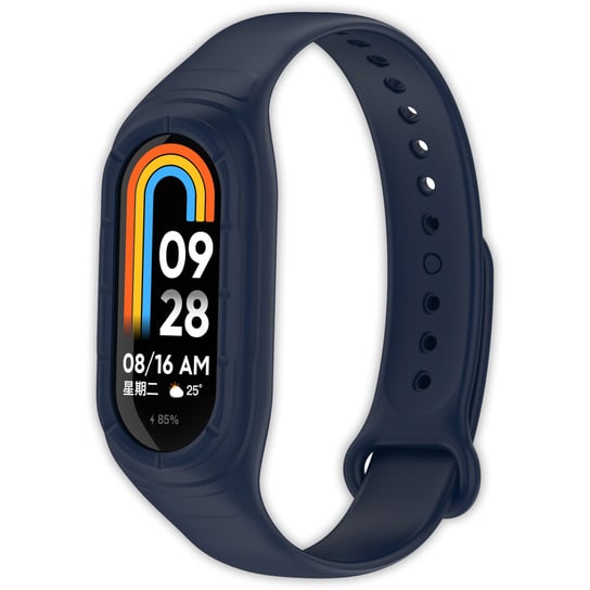 Opaska pasek + etui 2w1 Vanfone do Xiaomi Mi Smart Band 8/9, granatowy Vanfone
