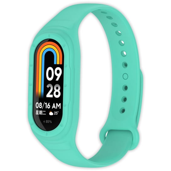 Opaska pasek + etui 2w1 Vanfone do Xiaomi Mi Smart Band 8/9, turkusowy Vanfone