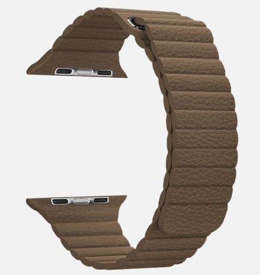 Opaska pasek LEATHERLOOP APPLE Watch 1/2/3/4/5/6/7/8/9/10/Ultra 1/2/SE 42/44/45/46/49mm COFFEE Bestphone