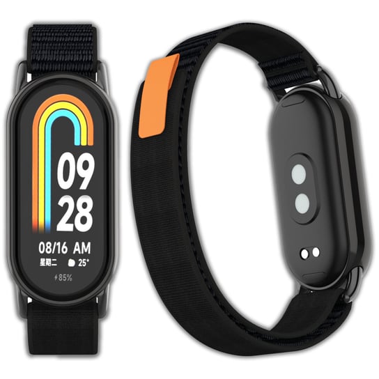 Opaska pasek nylonowy Vanfone do Xiaomi Smart Mi Band 8/9, czarny Vanfone