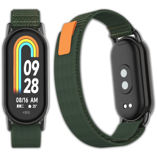 Opaska pasek nylonowy Vanfone do Xiaomi Smart Mi Band 8/9, khaki Vanfone