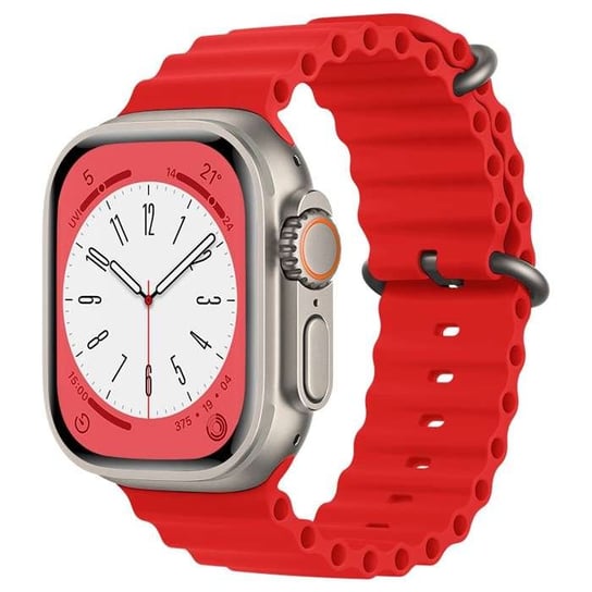 Opaska Pasek Ocean Apple Watch 4 / 5 / 6 / 7 / 8 / Se / Ultra (42 / 44 / 45 / 49 mm) Red Bestphone