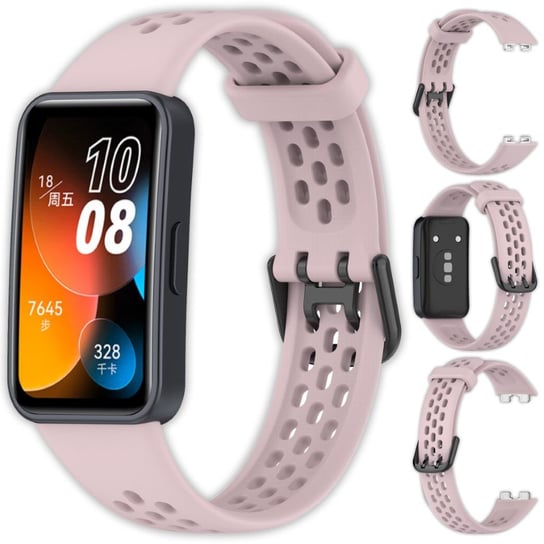 Opaska pasek perforowany Vanfone do Huawei Band 8/9/10, różowy Vanfone