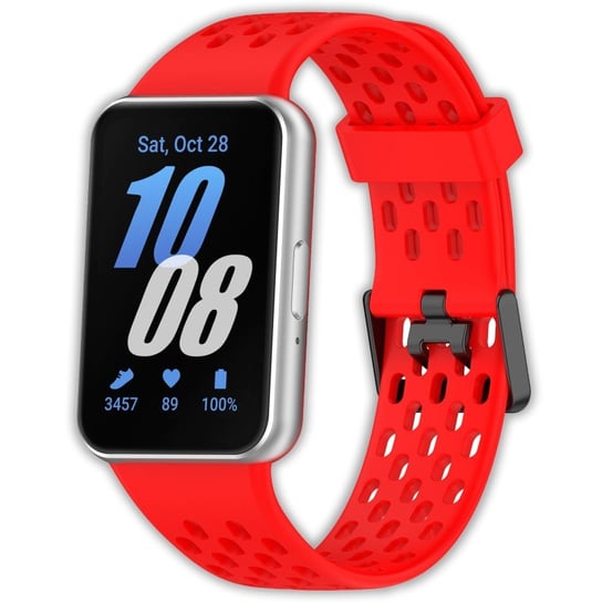 Opaska pasek perforowany Vanfone do Samsung Galaxy Fit 3 SM-R390, czerwony Vanfone
