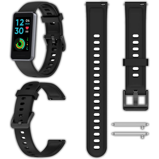 Opaska pasek silikonowy Vanfone do Realme Band 2, czarny Vanfone